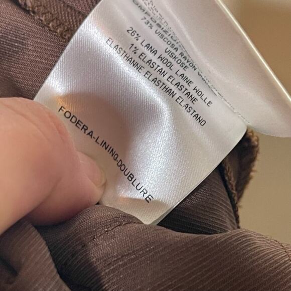 Gucci Slim Fit Low Rise Ankle Pants Womens 40 US 4 Chocolate Brown - Picture 10 of 11